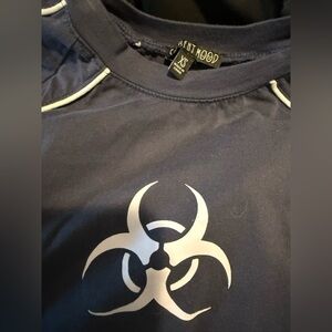 Dark blue Biohazard Oversized tee Current mood dollskill